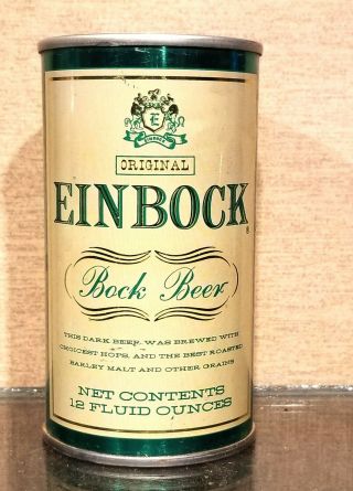 1971 Minty Bottom Opened Einbock Bock Pull Tab Top Beer Can Walter Pueblo Co