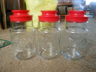 3 Vtg.  Maxwell House Coffee Decanters,  Anchor Hocking Bicentennial Edition