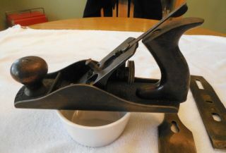 Vintage Stanley/bailey No.  4 Smoothing Plane In.  1902 - 1907