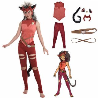 Catra She - Ra And The Princesses Of Power Costume Catra Fullset,  Mask,  Beast Ears