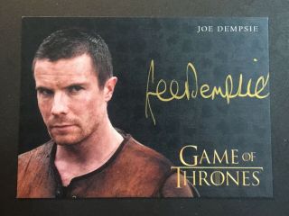 2019 Game Of Thrones Inflexions Joe Dempsie As Gendry Gold Autograph Auto Sp