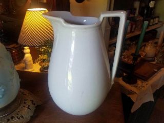 Cockson,  Chetwynd & Co.  Imperial White Ironstone 12 " Pitcher Water Jug