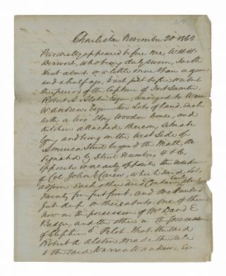 1862 Civil War Document Signed By South Carolina Militia General James Simons