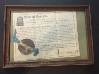 Alfred H.  Colquitt - Document Signed - Civil War General & Georgia Governor