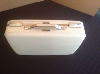 Vtg White American Tourister " Tiara " Ladies Travel Suitcase