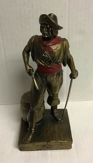 K&o Co.  Pirate Statue/bookend Signed Rvhl Pre - Owned