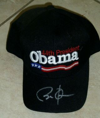 Barack Obama Signed 44th President Embroidered Hat