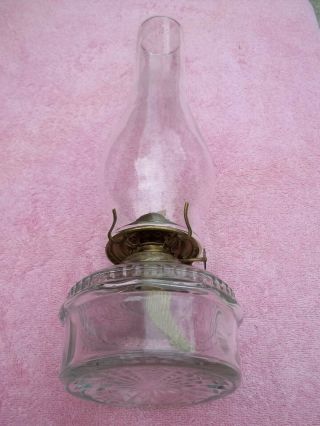 Antique Glass Oil / Kerosene Lamp For Hanging Or Wall Mount Fixture