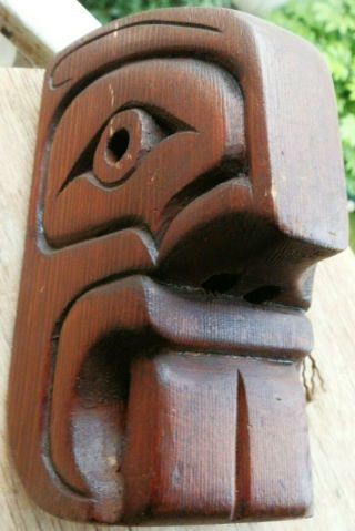 Northwest Coast First Nations,  Old Native Cedar Art Kwakiutl,  Sea Hawk Mask