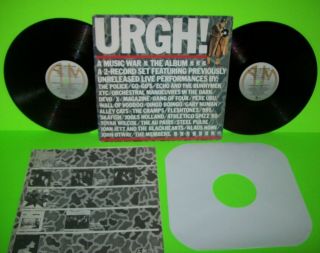 Urgh A Music War Vinyl Lp Record Punk Wave X Cramps Devo Oingo Boingo 999