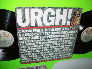 URGH A Music War Vinyl LP Record Punk Wave X Cramps DEVO Oingo Boingo 999 2