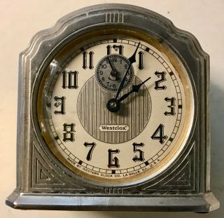 Vintage Westclox Model 61 C Cathedral Alarm Clock