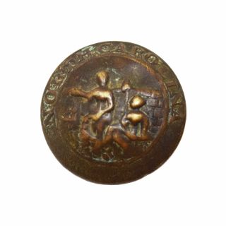 Civil War Confederate North Carolina State Seal Coat Button