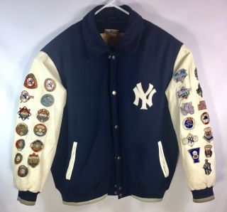 Vtg York Yankees 26 Time World Series Champion Jacket 4xl By Giii Carl Banks