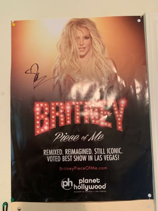 Britney Spears Autograph Photo Piece Of Me