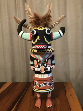 Vintage Hopi Kachina Doll By Vernon Mansfield “chief Of Niman Kachina Ceremony”