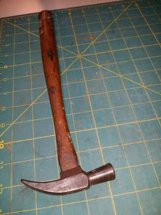 Antique/vintage Unknownmaker Small Claw Hammer In Curved Handle