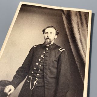 Civil War CDV Photograph,  Army 2nd Lieutenant,  General Staff / Artillery Officer 2