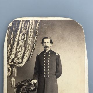 Civil War CDV Photograph - General Staff Officer - Major Or Lt.  Colonel - Army 2