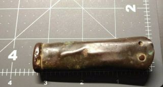 Civil War Relic Dug Brass Bayonet Scabbard Tip Recovered Near Chattanooga,  Tn.