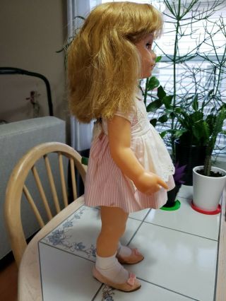 Talking - Vintage Mattel 1960 Chatty Cathy Doll Blonde Hair Blue Eyes 19 
