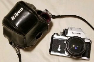 Vtg Nikon F Photomic 35mm Slr Film Camera W/ Nikkor - S 50mm 1.  4 Lens