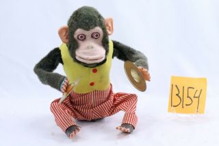 Vintage " Musical Jolly Chimp " Cymbal Banging Monkey Toy By Daishin C.  K Japan