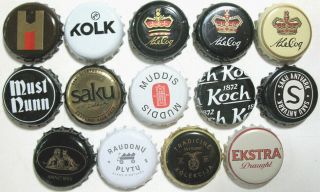 14 Beer Caps - Kronkorken - Estonia,  Lithuania - Incl.  Craft Microbreweries