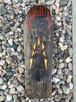 Vision Jinx Marty Jimenez Og 1989 Vintage Skateboard Deck (restored) Brown Stain