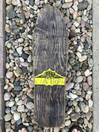 Vision Jinx Marty Jimenez OG 1989 Vintage Skateboard Deck (restored) Brown Stain 2