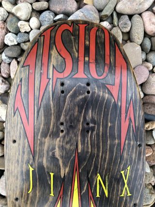 Vision Jinx Marty Jimenez OG 1989 Vintage Skateboard Deck (restored) Brown Stain 3