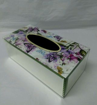 Vintage Mirrored Rectangle Tissue Box Cover