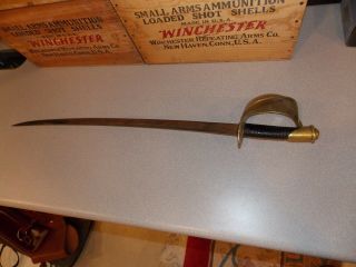 American Civil War Navy Ames Chicopee Mas 1860 Sword 2m 910 No Scabbard
