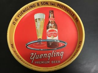 Vintage Yuengling Lager Premium Beer 13 " Metal Beer Tray