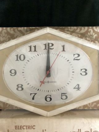 NIB Vintage 1960 ' s General Electric Kitchen Wall Clock Model 2154 2