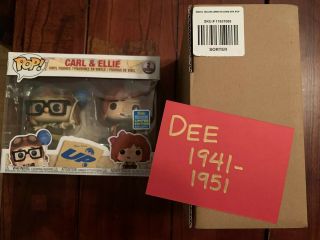 Carl And Ellie Funko Pop 2 - Pack Disney Up 2019 Sdcc Shared Exclusive