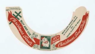 1951 Christmas Seals Milk Bottle Collar