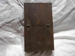 Antique Auger Drill Bits Wood Tool Box Ornate With Brass Hinge Patented May 1888
