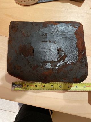 Civil War Cartridge Box With Tin Inserts And Soft In Decent Shape.