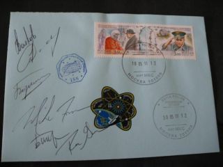 Sts 134 Flown Iss Boardpost Orig.  Signed Crew,  Space