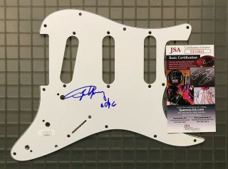 Angus Young Ac/dc Signed Autograph Strat Guitar Pickguard Jsa
