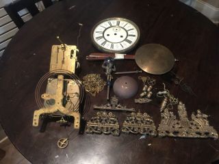 Fhs Franz Hermle & Sohn Atlas Clock Parts & Clockworks Of Crown Marked Movement