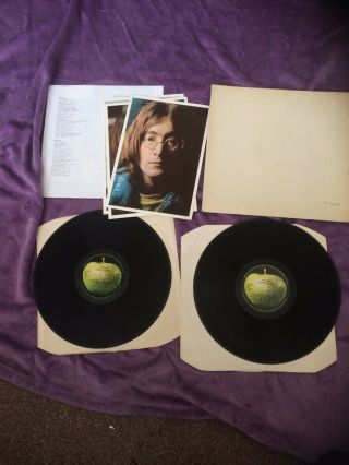 The Beatles Vinyl White Album,  U.  K.  No 0348203 1968.  Very Good Plus/very Good,