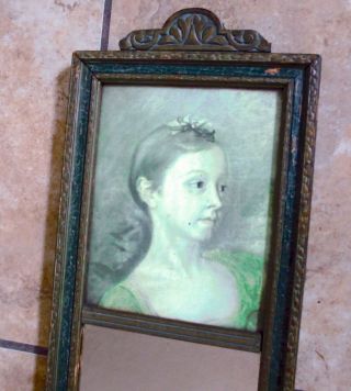Mirror,  Looking Glass Antique Very Old Portrait Mirror.  Early 1900,  S Or Earlier