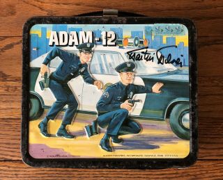 Vintage Rare Adam - 12 Lunch Box & Thermos Signed Autographed By Martin Milner