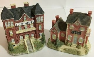 Attorney Lawyer Judge Collectibles: Mini - Dickins Village:law Ofc & Court House