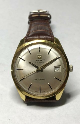 Vintage 1967 Tissot Visodate Seastar Swiss 17 Jewels Mechanical Watch Cal 782 - 1