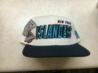 Vintage York Islanders Fisherman Sports Specialties Snapback Hat Script