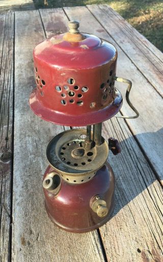 Rare Agm American Gas Machine Gas Camping Lantern 3006 Vintage Single Mantle