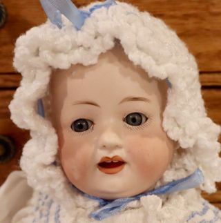 12 " Antique German Bisque Heubach 267 Character Baby Doll Perfect